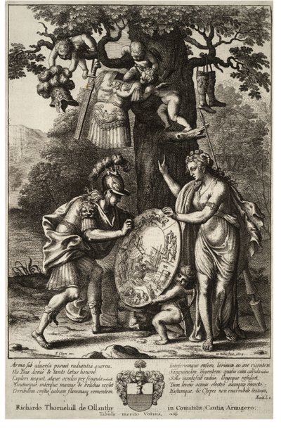 Venus Brings Aeneas His Weapons. State 2 by Wenceslaus Hollar